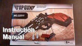 Ausini bricks no.22511 Magnum Revolver Instruction Manual.