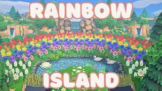 This Rainbow-Themed Island Has The Best Terraforming I've Ever Seen