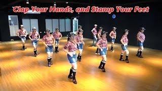 Clap Your Hands and Stamp Your Feet｜Line Dance by Marie Sørensen｜Demo & Walkthru｜拍拍手跺跺腳｜含導跳