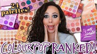 RANKING COLOURPOP PALETTES FROM WORST TO BEST!