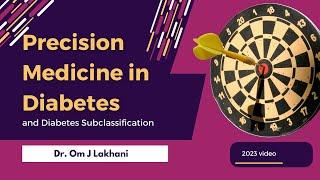 Precision Medicine & Diabetes Subclassification: A New Era in Diabetes Treatment (2023 Lecture)