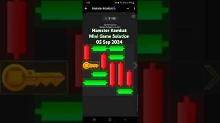 Hamster Kombat Mini Game Solution 05 Sep 2024 | mini game hamster | hamster mini game solution