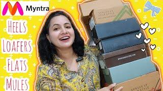 7 Comfy & Affordable Footwear From Myntra  | Heels , Mules , Flats & Loafers | Women Footwear Haul