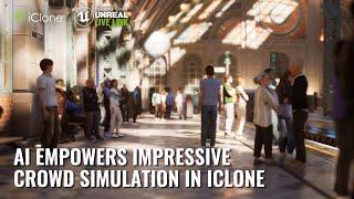 Blend iClone's Crowd Simulation with AI-Generated Facial & Clothing Textures