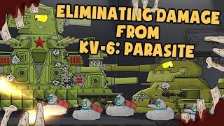 Eliminating damage from KV-6: Parasite - Cartoons about tanks