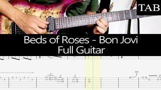 BED OF ROSES - Bon Jovi (Richie Sambora): FULL guitar cover + TAB