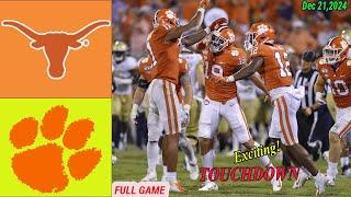 #Texas5  Longhorns Vs #12 Clemson Tigers  Full Game | Dec 21,2024  | NCAAF TODAY