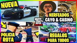 DLC de NAVIDAD! POLICIA ROTA! CAYO NERFEADO! REGALOS PARA TODOS! 3 COCHES NUEVOS!   GTA Online