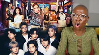 REACTING TO KPOP music for THE FIRST TIME (listening to Blackpink and BTS OMG!!)