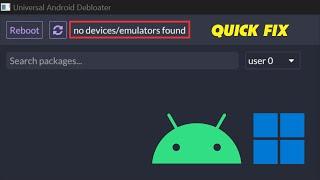 How to Fix "no devices/emulators found" in UAD