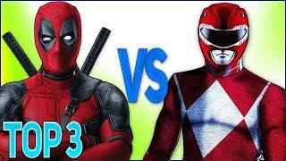 ТОП 3 РЭП БИТВ СУПЕР-ГЕРОЕВ (РЕЙНДЖЕРЫ VS ДЭДПУЛ) | Top Superhero rap Power Rangers VS Deadpool 2