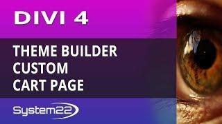 Divi 4 Theme Builder Custom Cart Page 