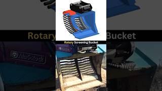 Excavator Rotary Screening Bucket  #cadcamsolidworks #industrial #manufacturingdesign #3ddesign