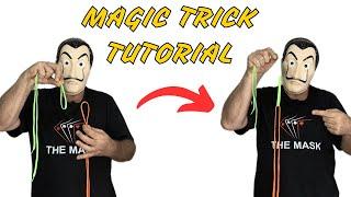 SIMPLE MAGIC TRICK WITH TWO LACES #foryou #magic #tutorial #tricks #magician #trending #shorts