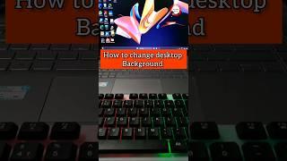 How to change desktop background in laptop/computer #shorts #study #computer