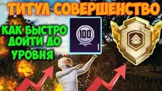 Как быстро дойти до 100 уровня и забрать титул Совершенство в pubg mobile. Perfection title