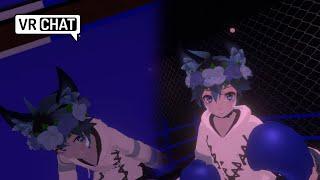 This fox has a flower to give you  VRchat POV BOXING
