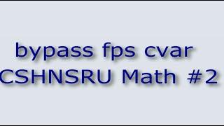bypass fps cvar CSHNSRU match #2
