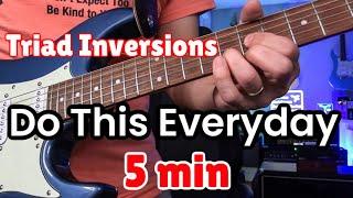 Super Simple Triad Inversions with 1 5 6m 4 Chord Progression