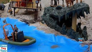 Schleich WildLife Jungle Dinghy Boat Playset Fun Toy Animals For Kids - Learn Animal Names Video