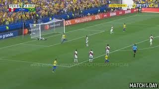 Everton Soares Powerful Goal - Peru vs Brazil 0-3 - Copa América 2019 HD