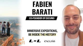 Fabien Barati, Co-Founder of Excurio, creating immersive adventures in the Great Pyramid of Khufu!