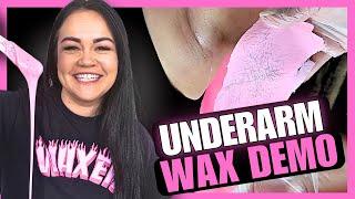 STEP BY STEP UNDERARM WAX W/ HARD WAX FOR BEGINNERS | BREE MESQUIT | PINK CREAM REBEL WAX