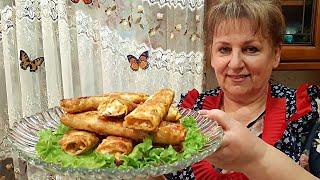 Вкусняшка из тонкого лаваша с начинкой! За несколько минут!