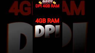 Best DPI For 4GB Ram  I 4GB Ram Best DPI  | Best DPI For Free Fire | DPI Settings I How To Use DPI