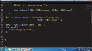 UPLOAD AND INSERT IMAGE INTO THE DATABASE HTML SQL PHP