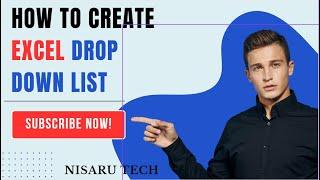 How to create Excel drop down list quick exemple #excel #tutorial #lessons