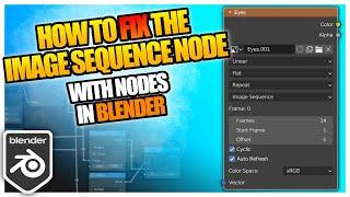 Animating Textures with Image Sequence Nodes made EASY [In Blender: With Drivers]