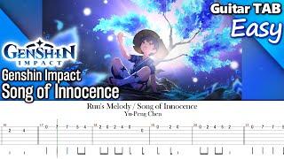 How to Play: Ruu's Melody / Song of Innocence | Genshin Impact [Easy Guitar Tab] 原神