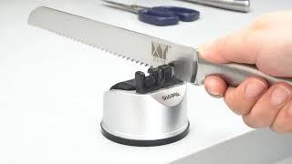 Knife and Scissors Sharpener for Straight and Serrated Knives