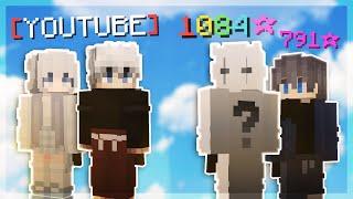 UNNICKED Bedwars With YOUTUBE RANK (ft. Bombies, Luvonox & Wqlff)