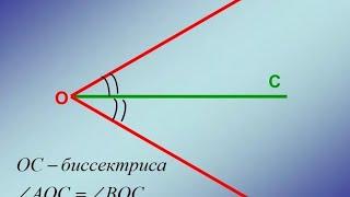 Как построить биссектрису угла?