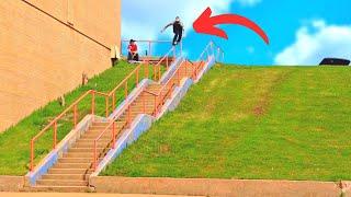 I Tried Skating Down This Monster Handrail