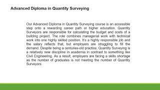 hnd quantity surveying