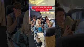 Airplane fart gone wrong!   #funny #comedy #airplane #flight