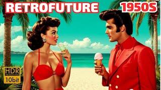 Ретро футуризм 50х ВИДЕО (acidtechno retrowave) 2025 #futurism #retrofuture