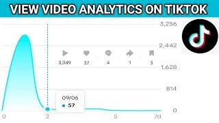 How to view video analytics on TikTok