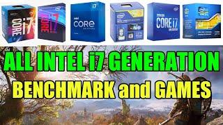 i7 2600K vs 3770K vs 4770K vs 6700K vs 7700K vs 8700K vs 9700K vs 10700K vs 11700K Benchmark & Games