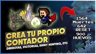 Cómo tener un CONTADOR de MUERTES, DERROTAS, RESET, SHINY HUNTING en OBS