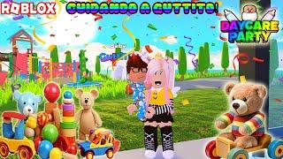 Cuidando A Guttito En La Guardería Mas Divertida De Roblox! Daycare Party! Roleplay 