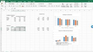 Custom error bar (Standard Error bar) tutorial - Excel 2016 (Mac)