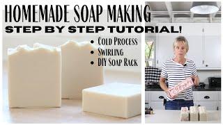 The Basics of Cold Process Soap Making ~ Homemade Soap ~ DIY Soap Rack ~ Natural Handmade Soap