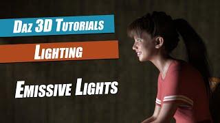 Daz 3D Lighting Tutorial : Emissive Lights