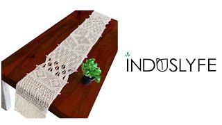 Handmade macrame table runner 124x13.5 inches Long | Boho Farmhouse table home decor