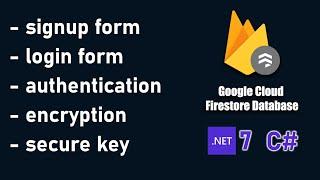 Register & Login Form (with authentication) using C# | Cloud Firestore DB