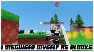 I disguised myself as BLOCKS in Roblox Bedwars 2022 | Ogygia Vlogs